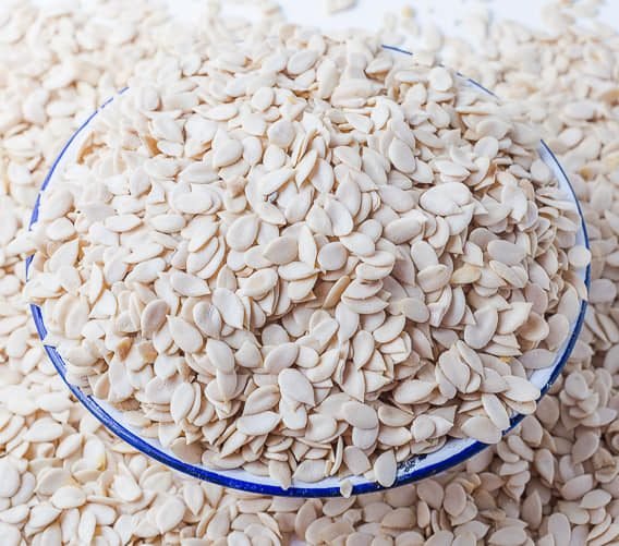 Whole egusi seeds ready for packing